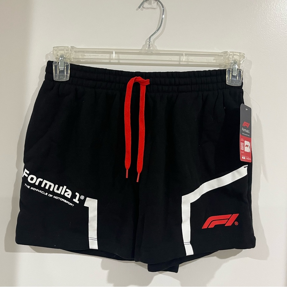 Formula 1 F1 Black Shorts